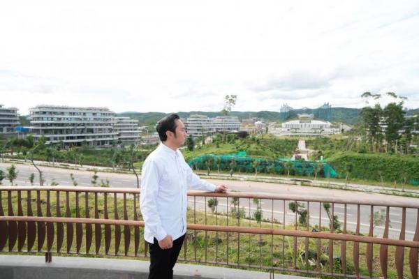 Wakil Ketua MPR RI dari Partai Demokrat, Edhie Baskoro Yudhoyono (Ibas) melaksanakan Kunjungan Kerja Delegasi Pimpinan MPR RI ke Kawasan Ibu Kota Nusantara, Jumat (Foto: Humas MPR) 