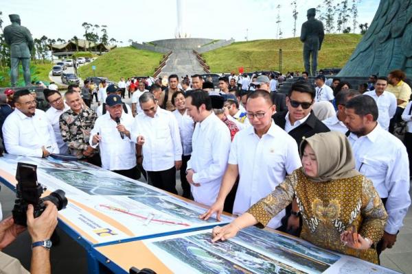 Sekretaris Jenderal MPR RI Siti Fauziah mendampingi Pimpinan MPR RI melakukan kunjungan kerja ke IKN, di Kalimantan Timur, Jumat (Foto: Humas MPR) 