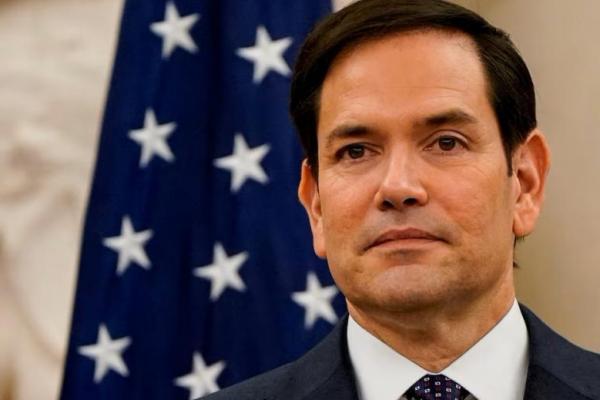 Menlu AS Marco Rubio terlihat saat bertemu dengan Menlu India, Australia, dan Jepang di Departemen Luar Negeri di Washington, AS, 21 Januari 2025. REUTERS 