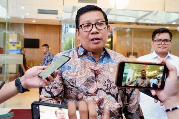 Kepala Badan Pangan Nasional/National Food Agency (NFA)  Arief Prasetyo Adi usai Rakortas di Kementerian Koordinasi Bidang Pangan, Jakarta, Rabu (12/2/2025).(foto:NFA) 