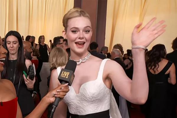 Elle Fanning menghadiri Oscar Tahunan ke-97 pada Minggu, 2 Maret 2025. (FOTO: GETTY IMAGE) 