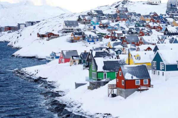 Pemandangan Old Nuuk di Greenland, 5 Februari 2025. REUTERS 