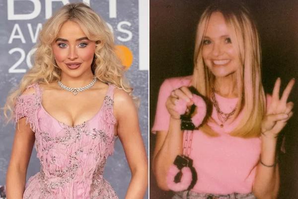 Sabrina Carpenter dan Emma Bunton dari Spice Girls pada bulan Maret 2025. (FOTO: WIREIMAGE/GETTY/INSTAGRAM) 