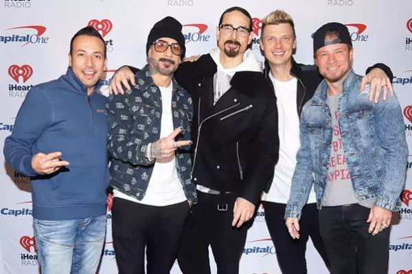 Howie Dorough, AJ McLean, Kevin Richardson, Nick Carter, dan Brian Littrell dari Backstreet Boys pada bulan Desember 2022. (FOTO: GETTY IMAGES) 