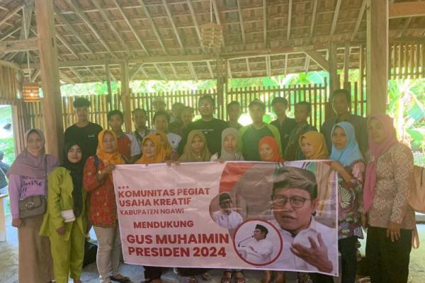 Pegiat Ekonomi Kreatif Ngawi Dukung Gus Muhaimin Jadi Presiden 2024